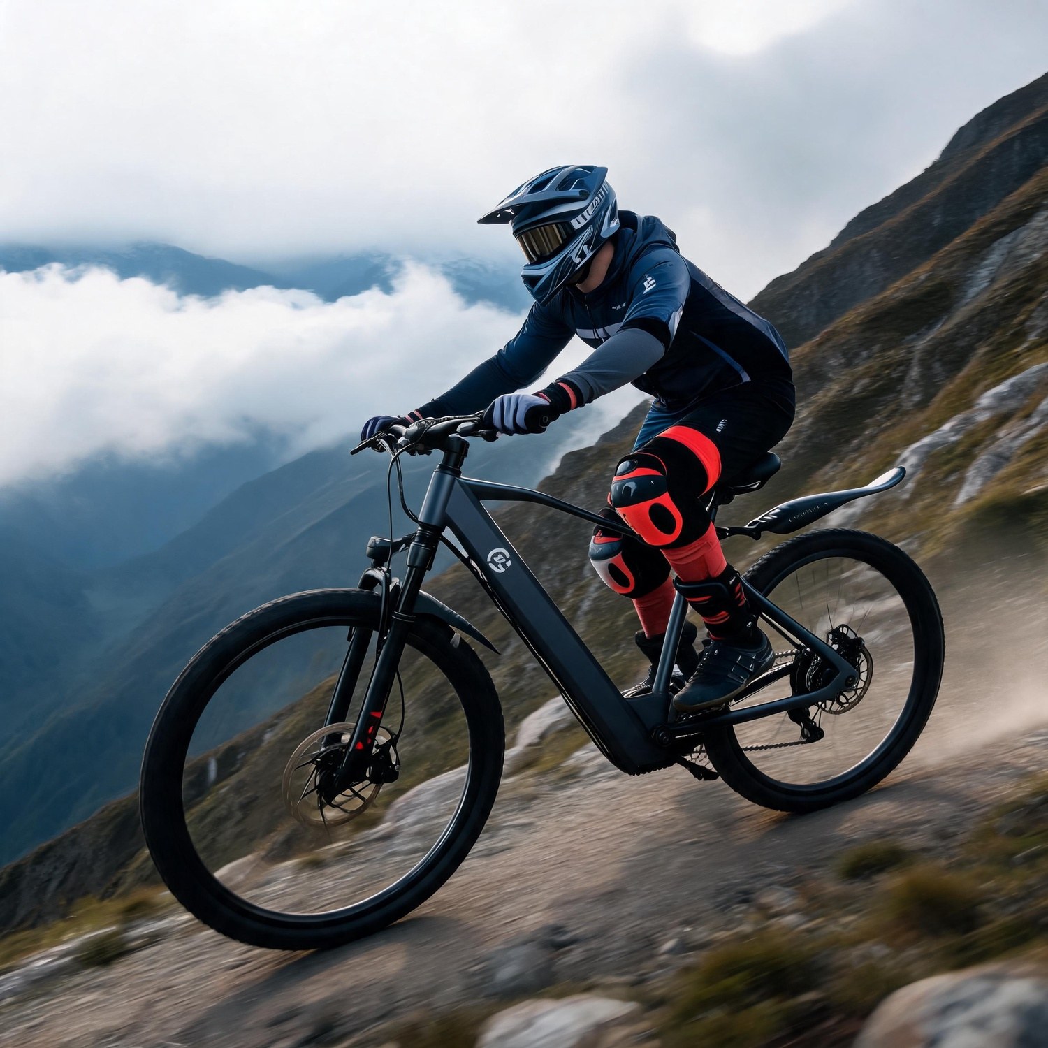 Mountain Biking Kit - Bicicleta Eléctrica Todoterreno, Motor de 500W,