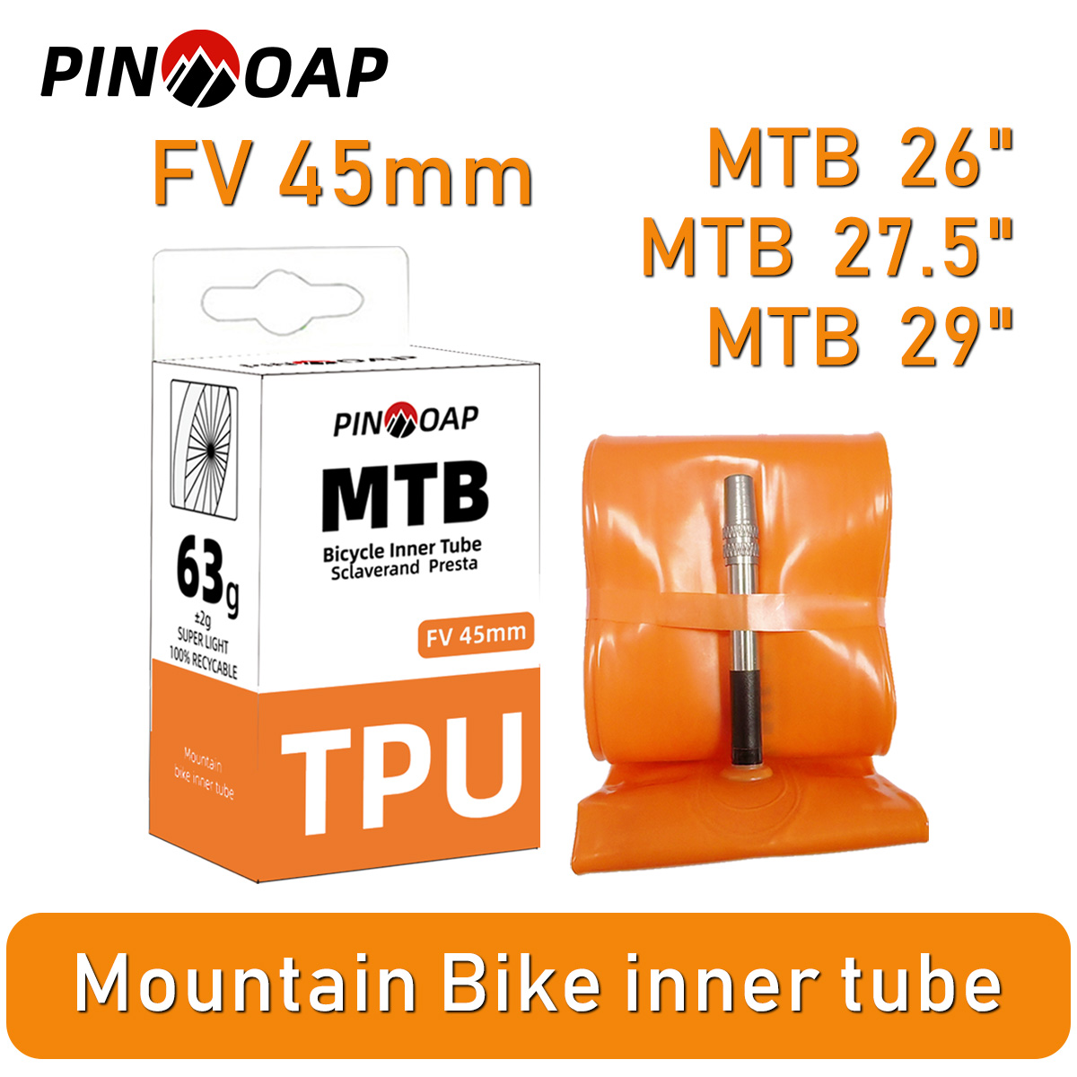 Mountain Biking Essentials - Tubo interior para bicicleta de montaña