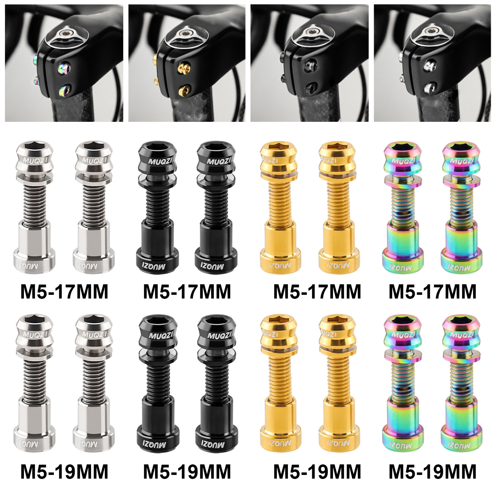 Mountain Biking Kit - Juego de 2 tuercas de pernos