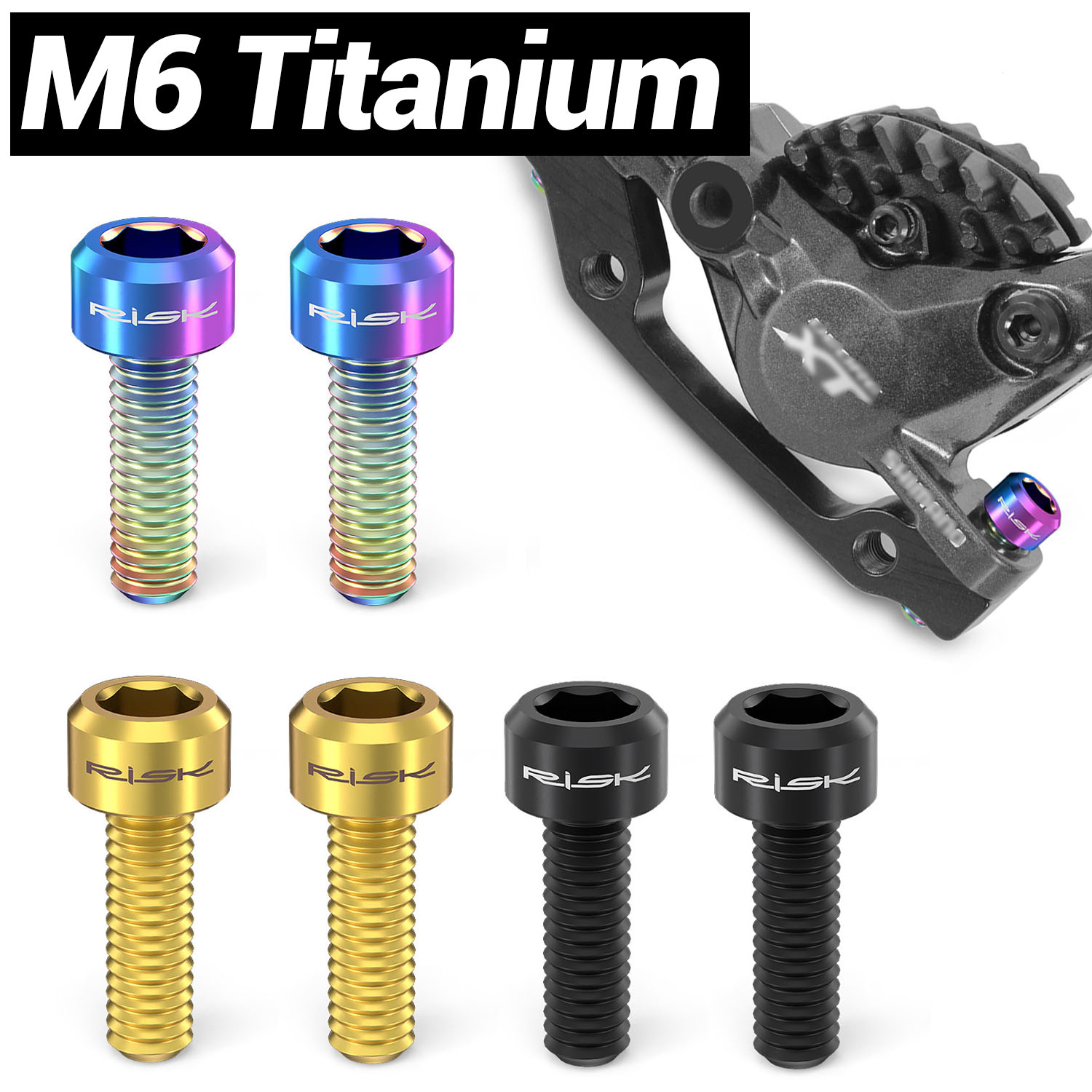 Hydraulic Brake Bleed - Tornillo de titanio M6 para pinza