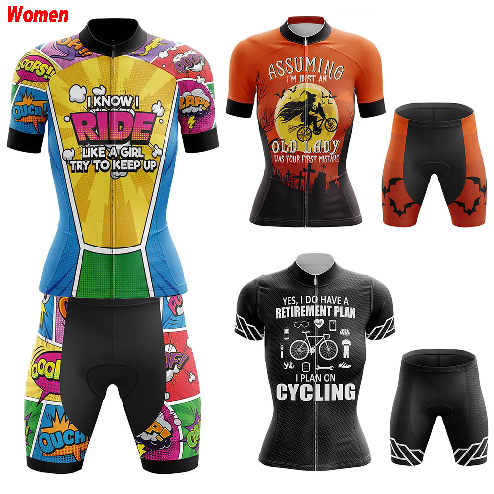 Mountain Biking Outfits Women - Ropa de ciclismo de poliéster como