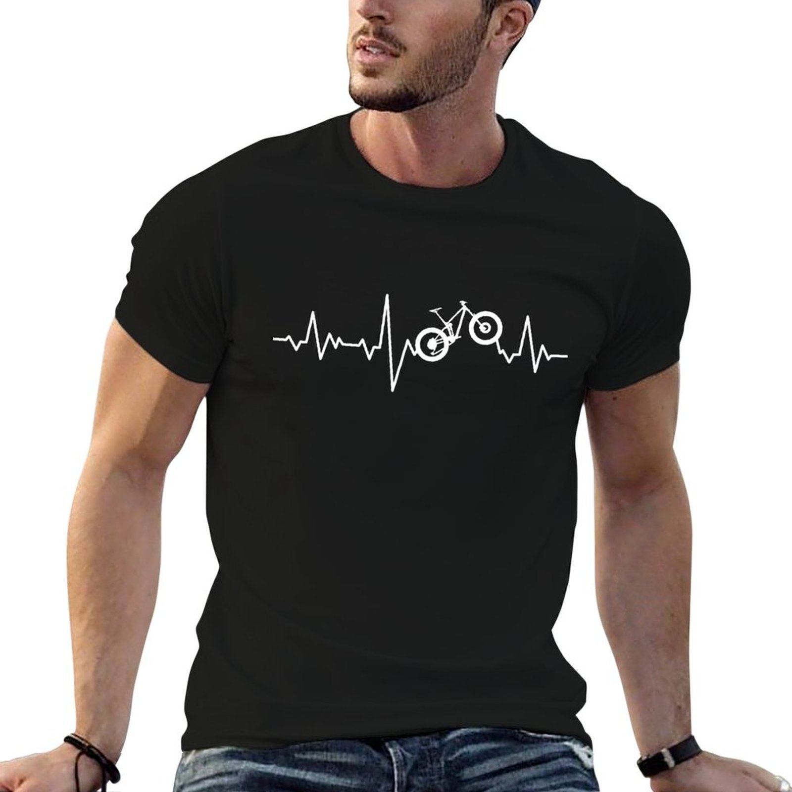 Mountain Biking Holidays - Camiseta Mountain Bike Heartbeat Biking para