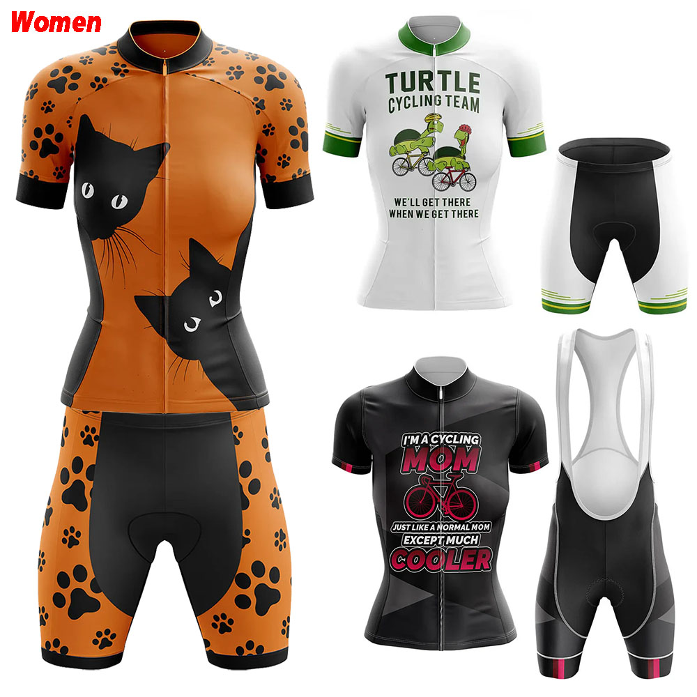 Mountain Biking Outfits Women - Peek A Boo Cat-ropa de ciclismo