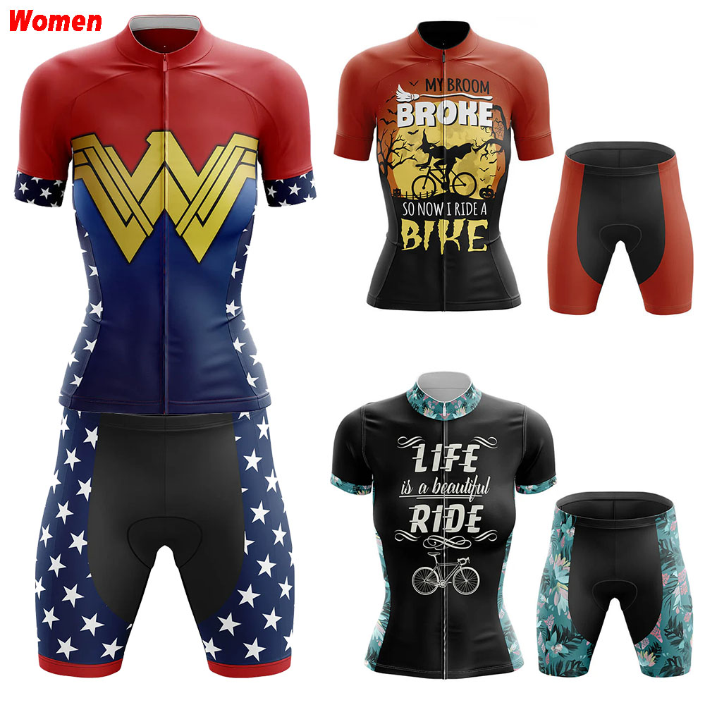 Mountain Biking Outfits Women - Ropa de ciclismo de poliéster My